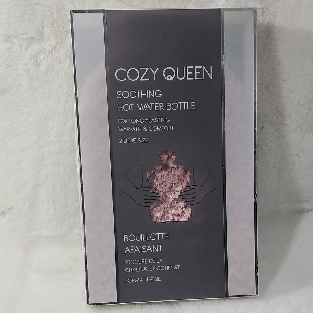 Cozy Queen Soothing Hot Water Bottle 2 Liter Light Pink